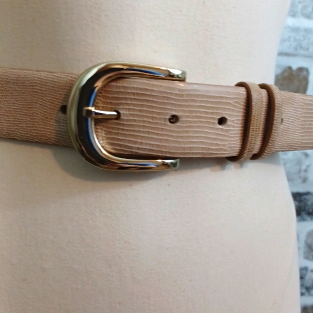 Ann Taylor Tan Genuine Leather Belt XS - Picture 2 of 4